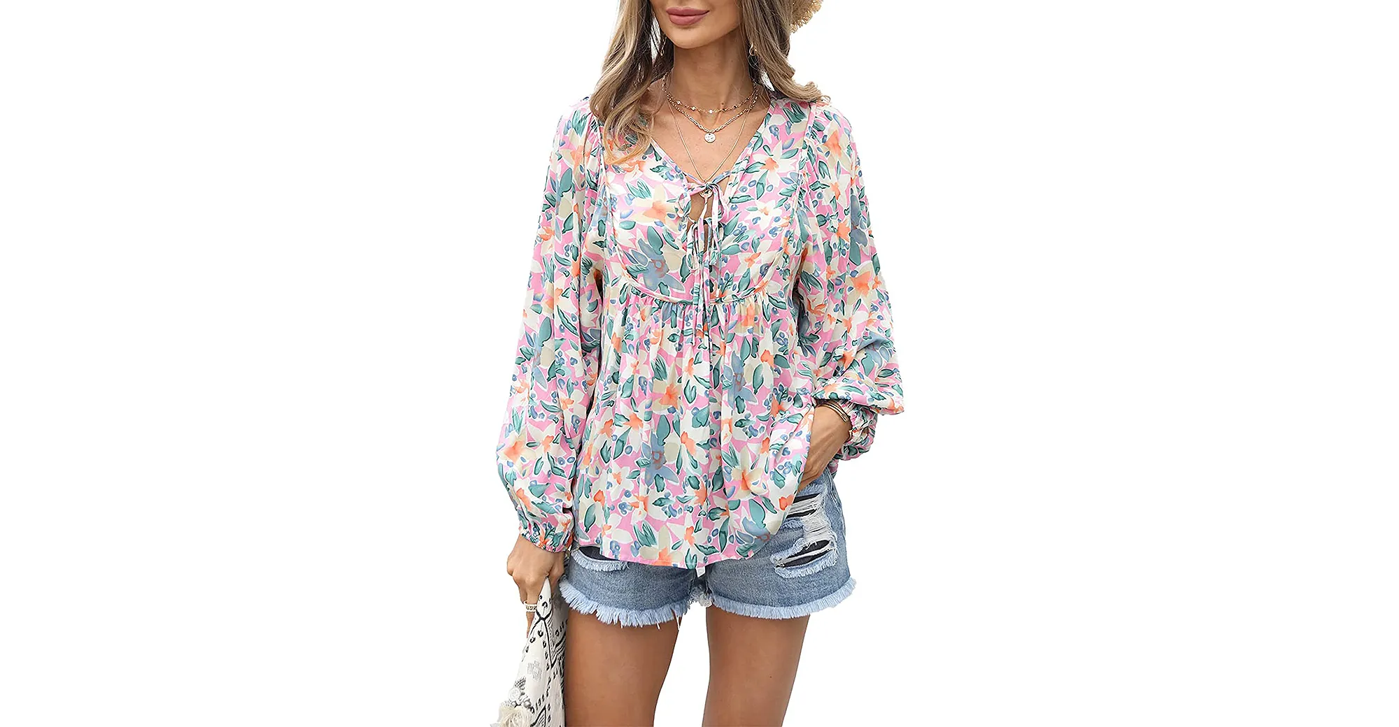amazon-prettygarden-floral-flowy-top
