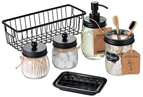 bathroom organizer set