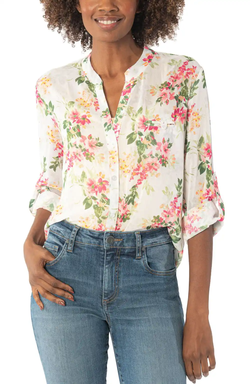 floral blouse