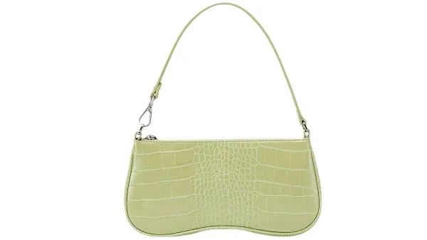 green crocodile purse