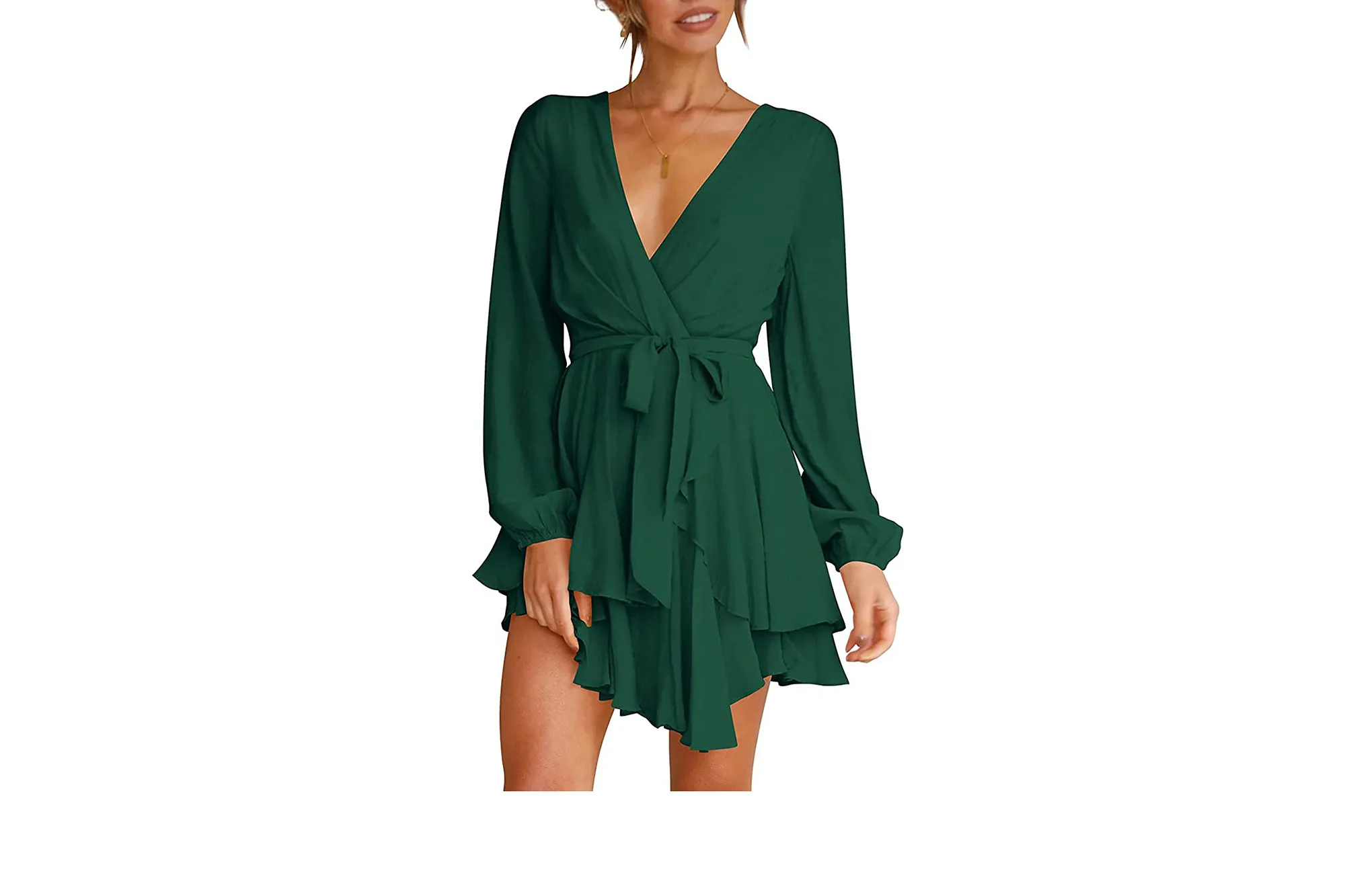 green swing dress