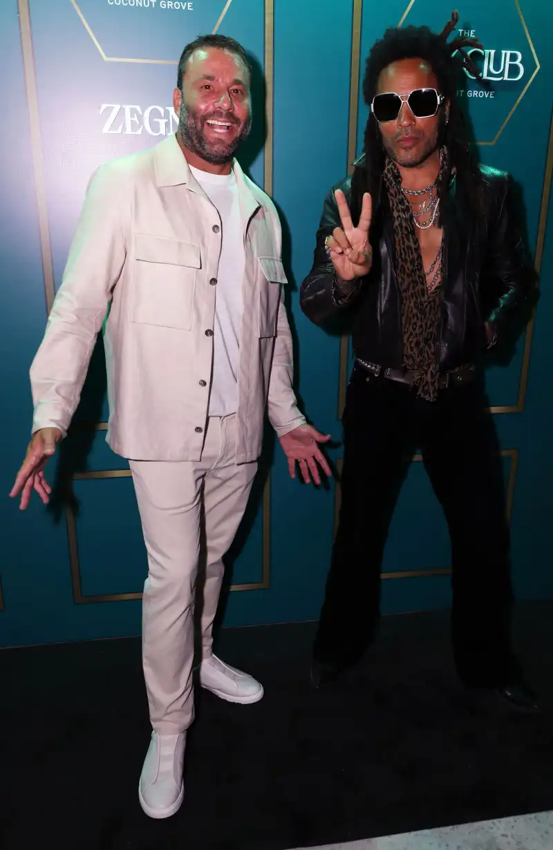 hot pics David Grutman Lenny Kravitz The Key Club in Miami's Coconut Grove
