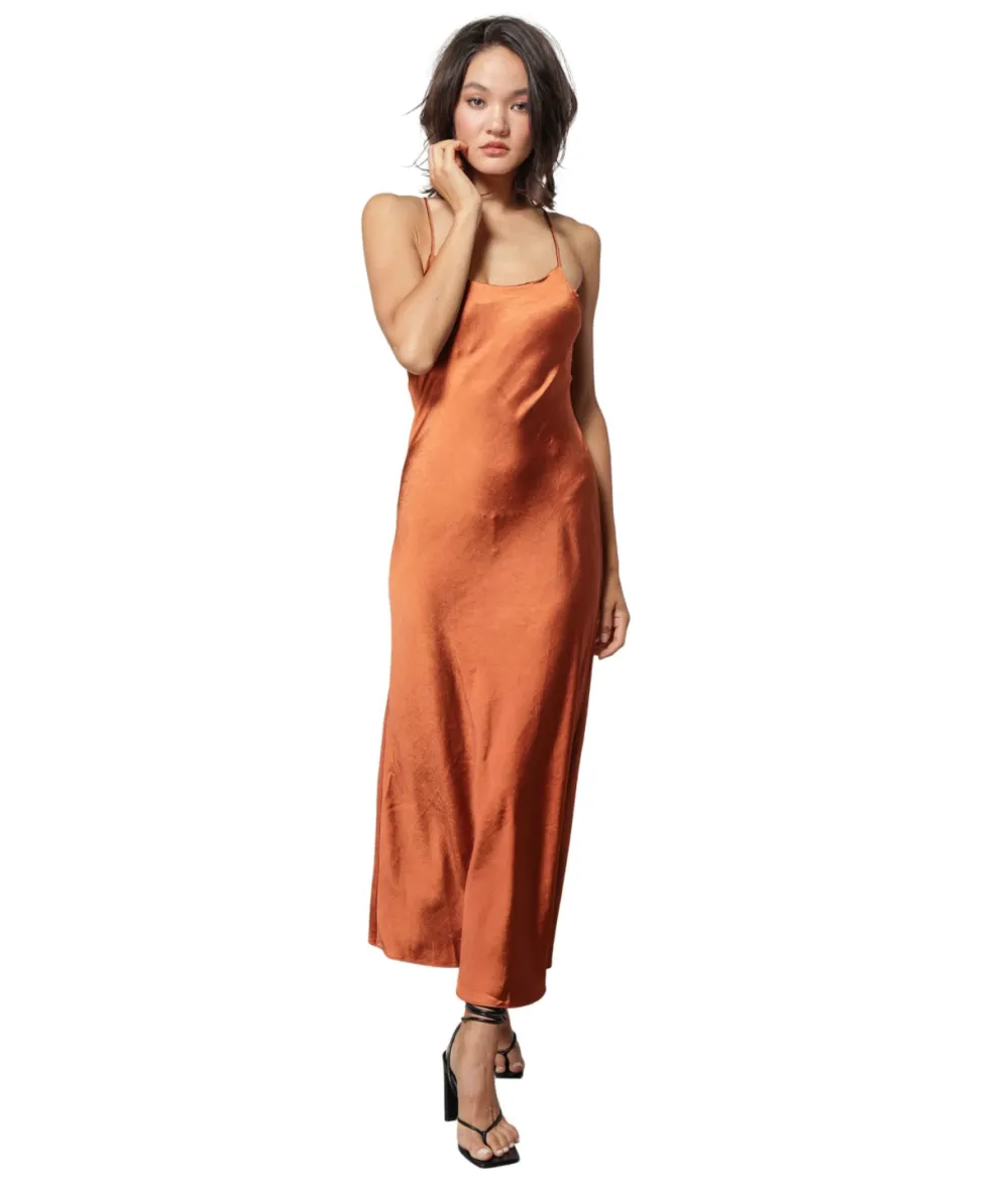 line and dot Makena Midi Dress