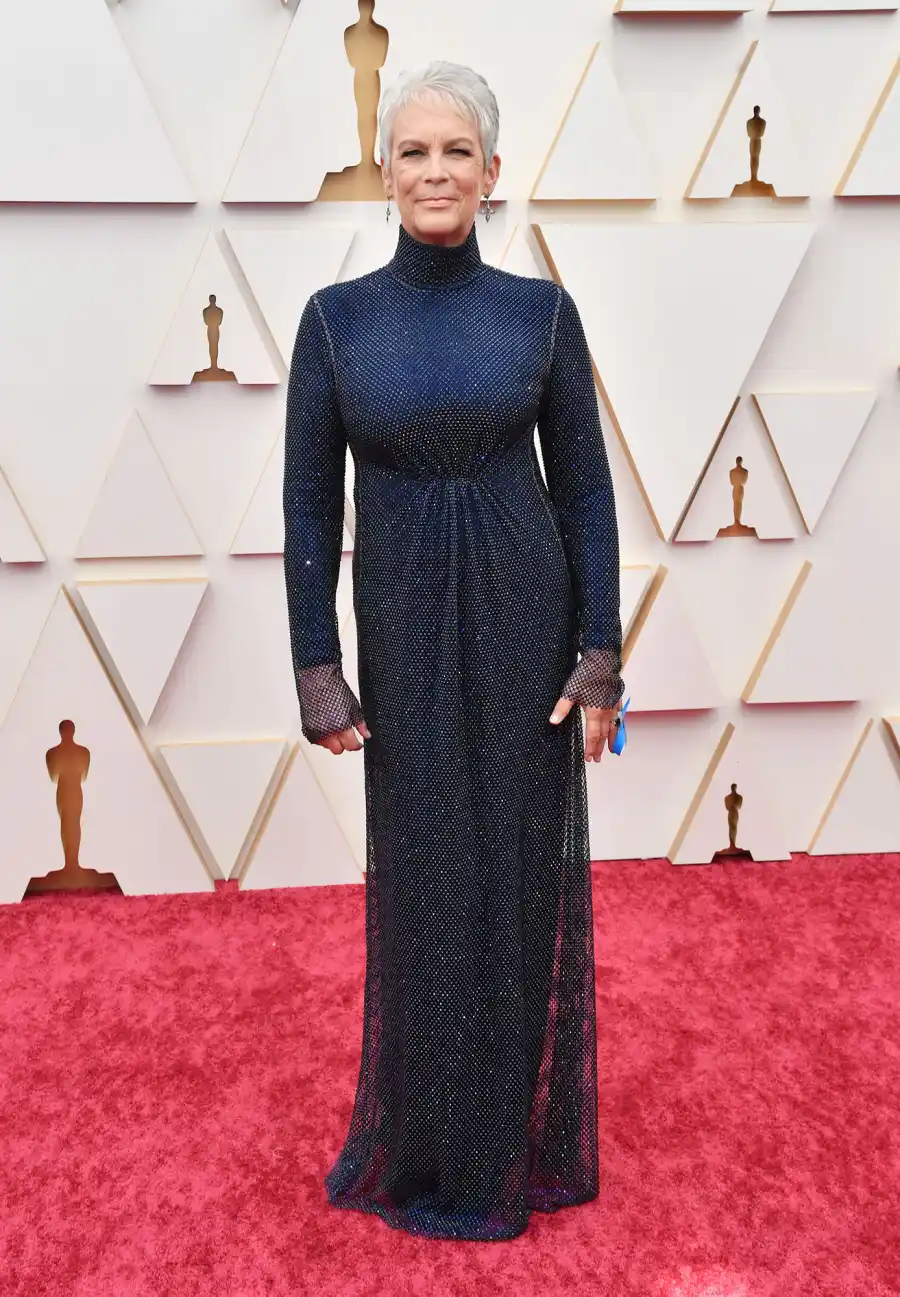 oscars 2022 red carpet Jamie Lee Curtis