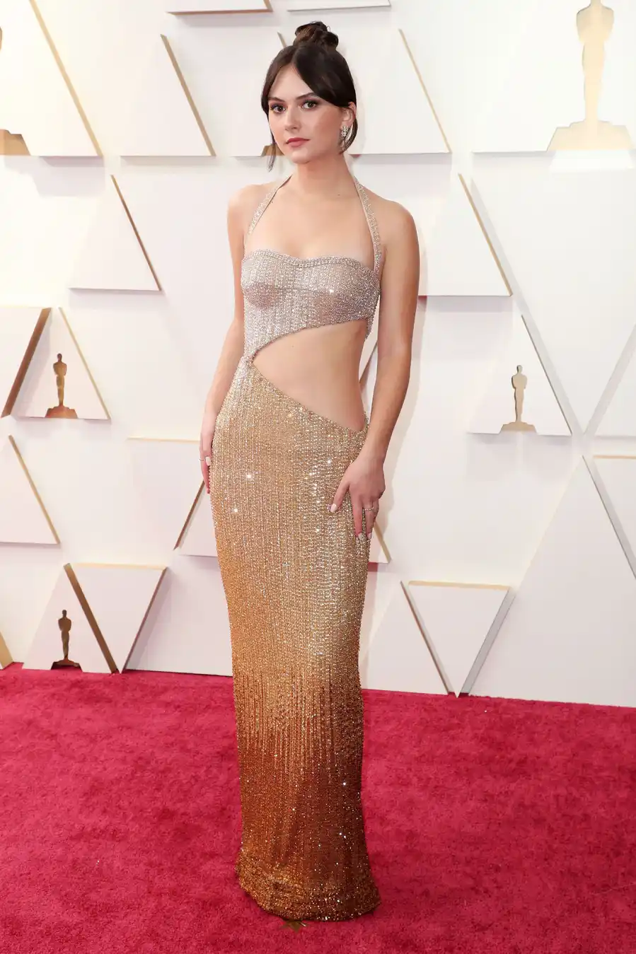 oscars 2022 red carpet Emilia Jones