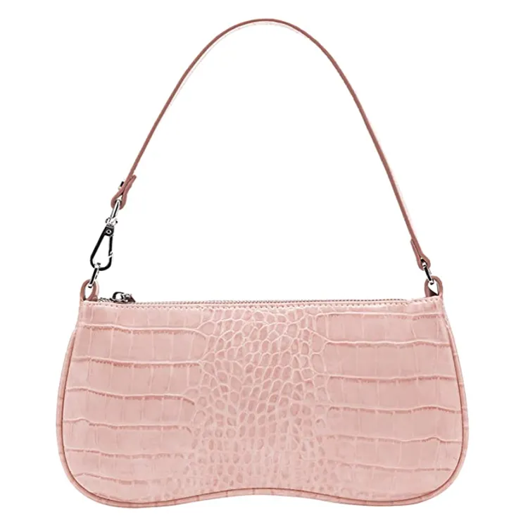pink crocodile purse