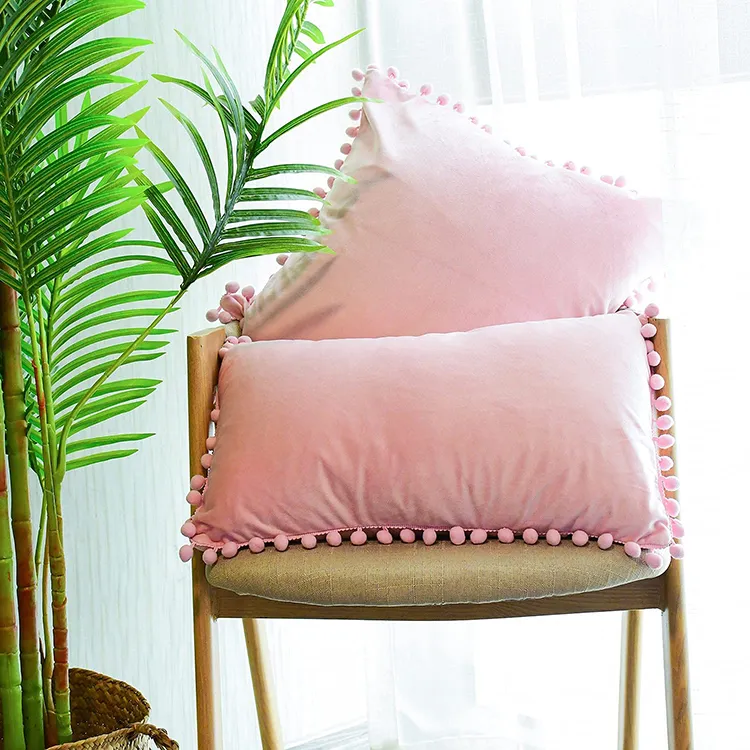 pink throw pillows