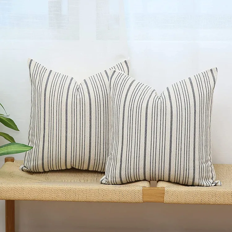 striped throw pillows