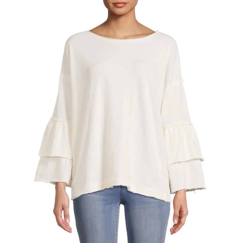 walmart-lemon-bloom-tiered-sleeve-top-eggnog