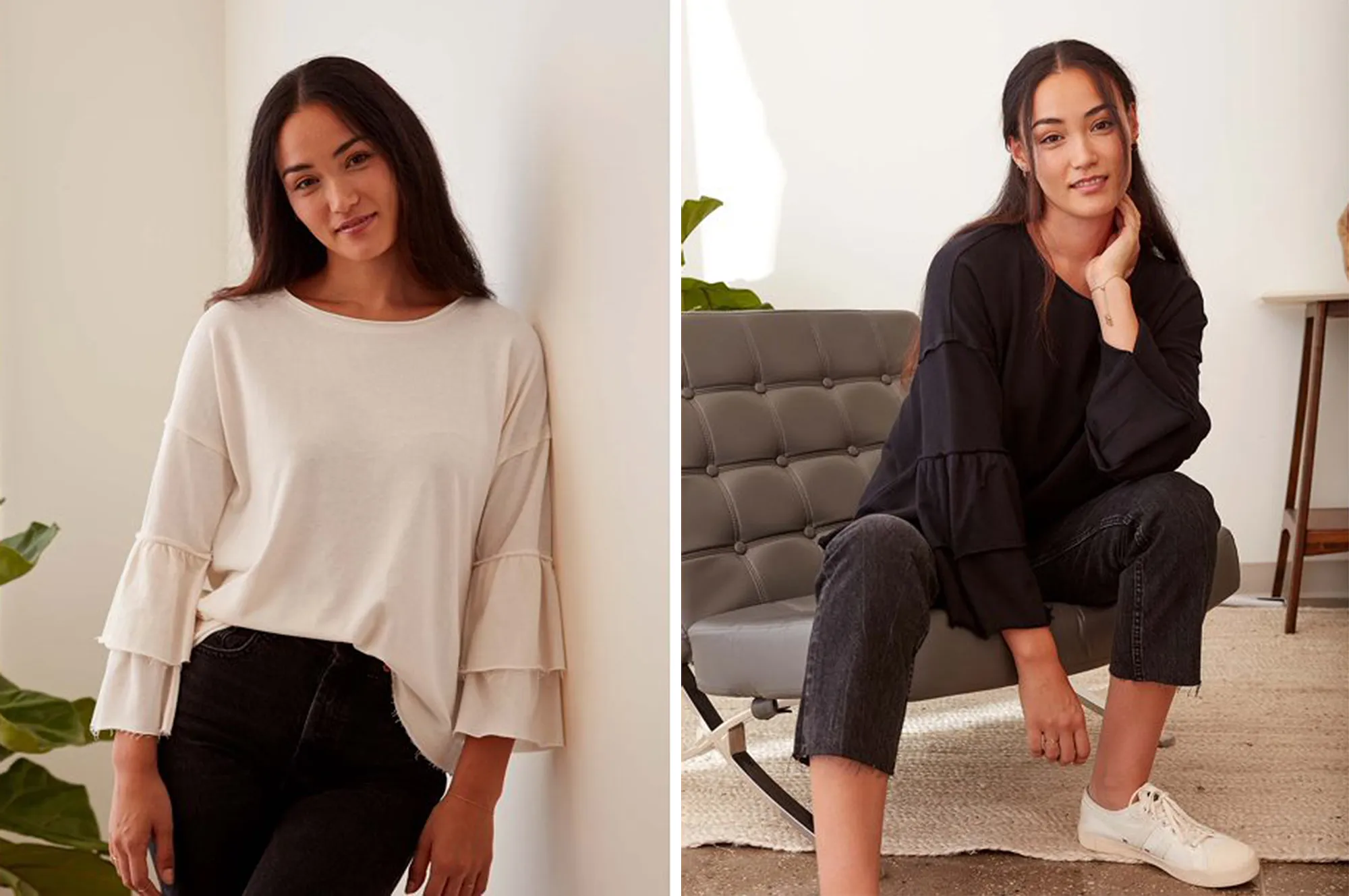 walmart-lemon-bloom-tiered-sleeve-top