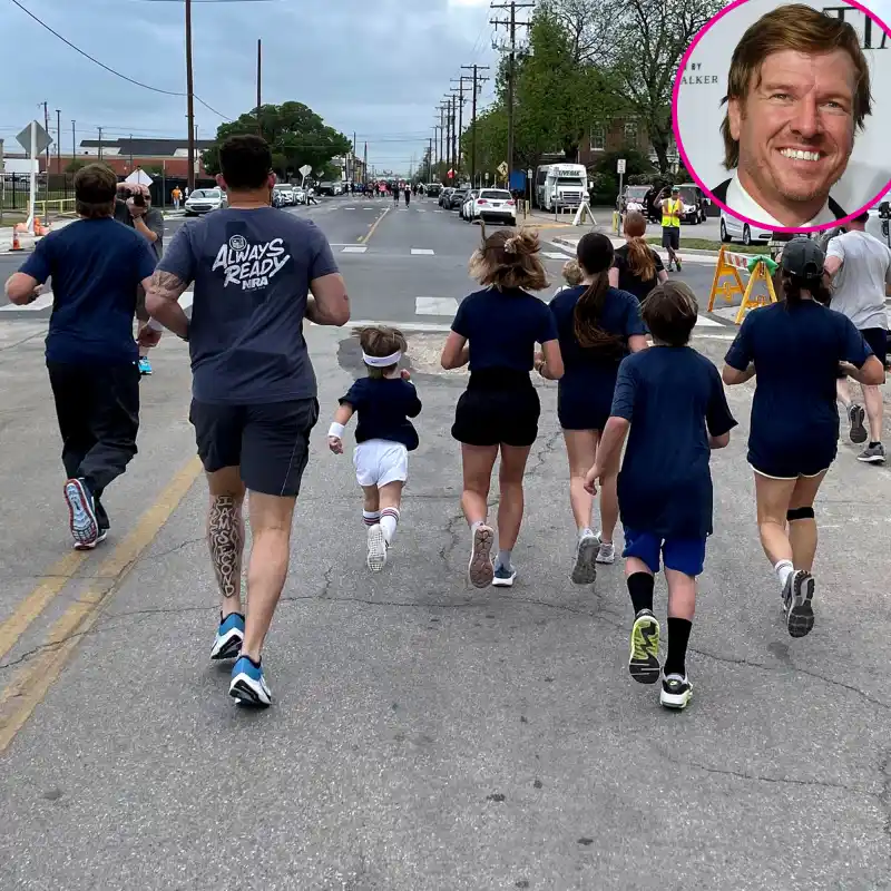 3-Year-Old Crew Gaines Runs Marathon Alongside Dad Chip Gaines