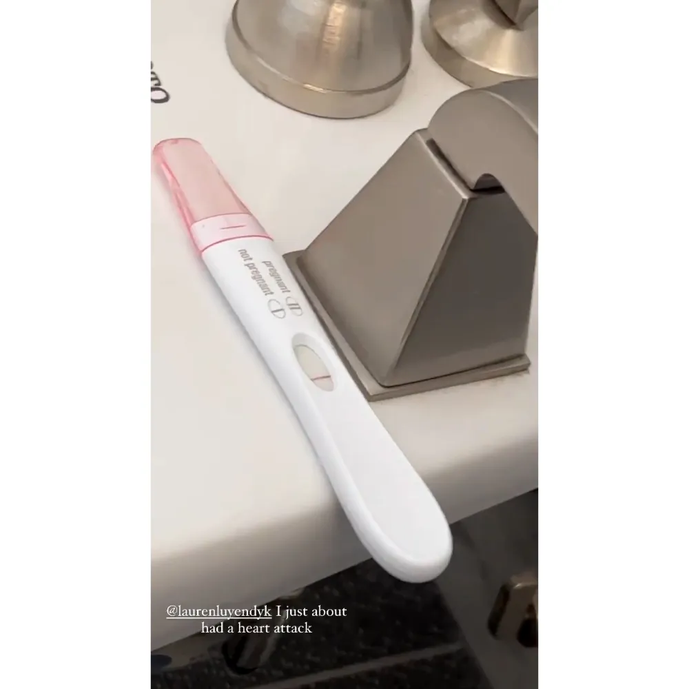 Arie Luyendyk Jr. Shares Photo of Lauren Burnham's Pregnancy Test: I &lsquo;Almost Had a Heart Attack&rsquo;