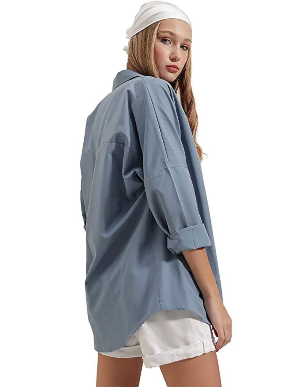 BIG DART Women's Loose Button Down Top