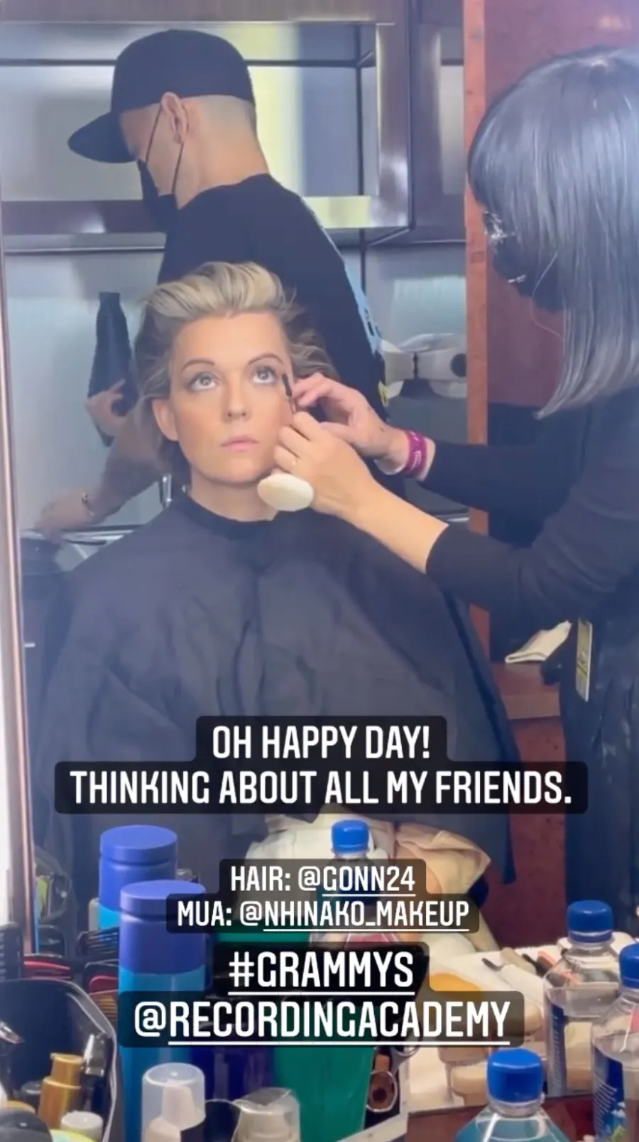 Stars Getting Ready Before Grammys 2022