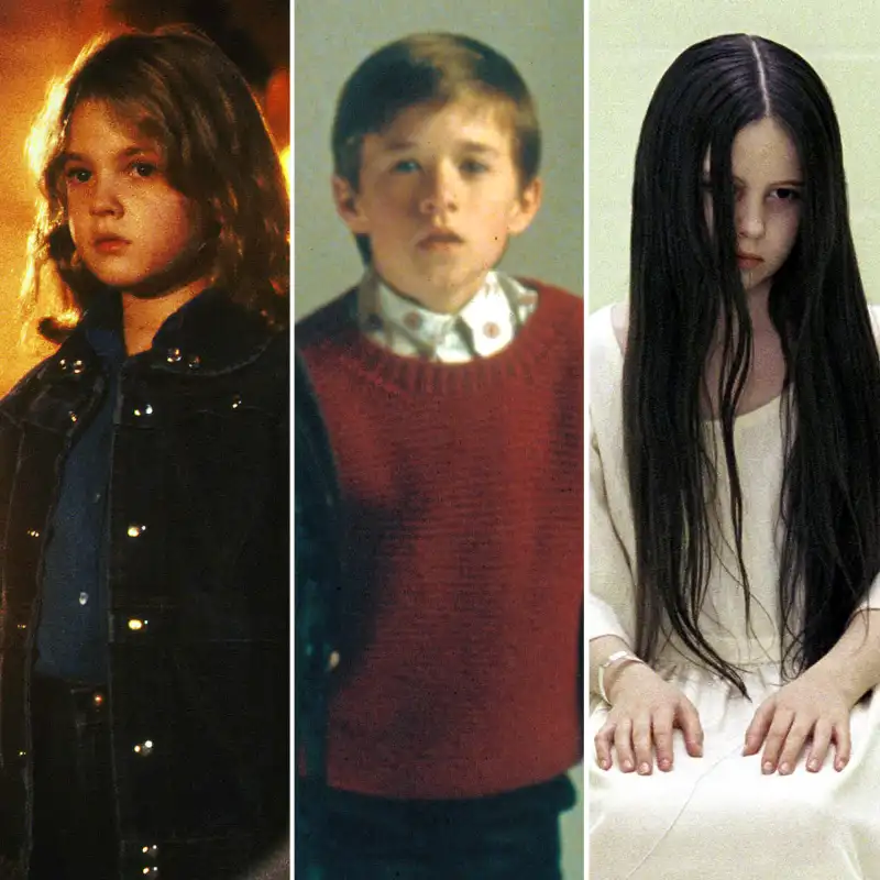 Creepy Horror Movie Kids Where Are They Now? Drew Barrymore Haley Joel Osment and More