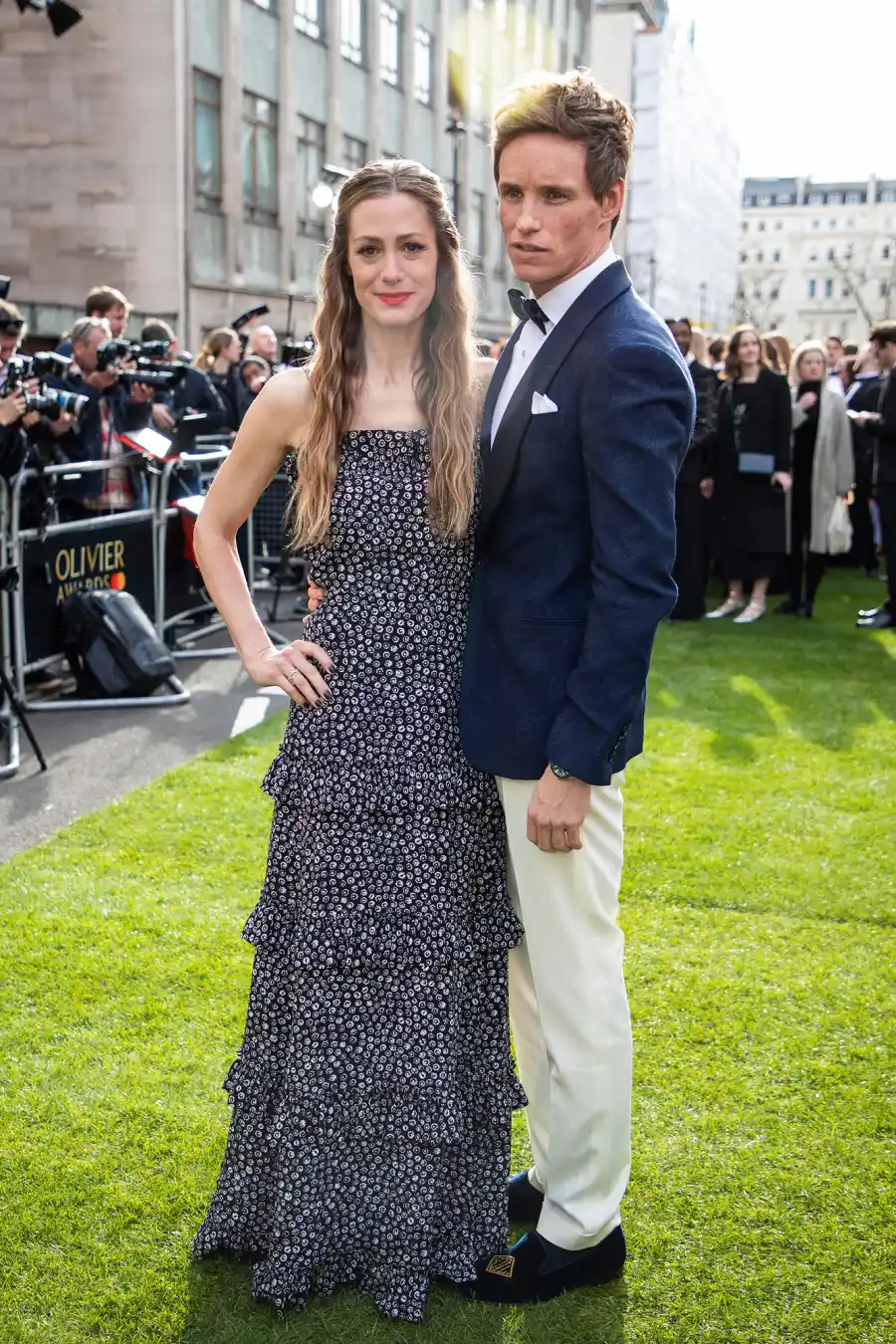 Eddie Redmayne and Hannah Bagshawe at the Olivier Awards