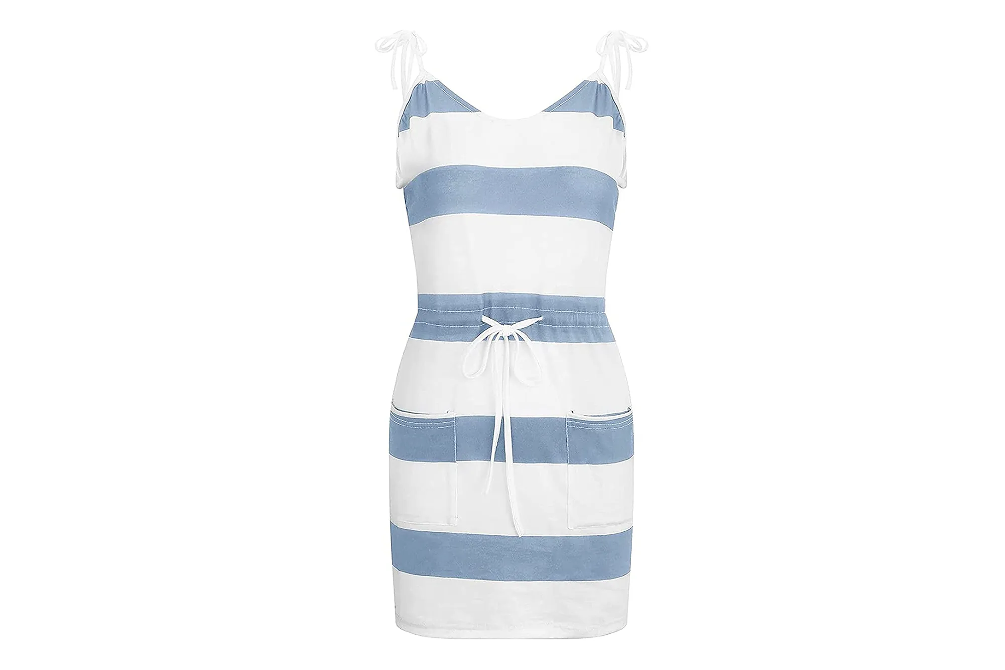 HYSPORT Sleeveless Striped Casual Dress