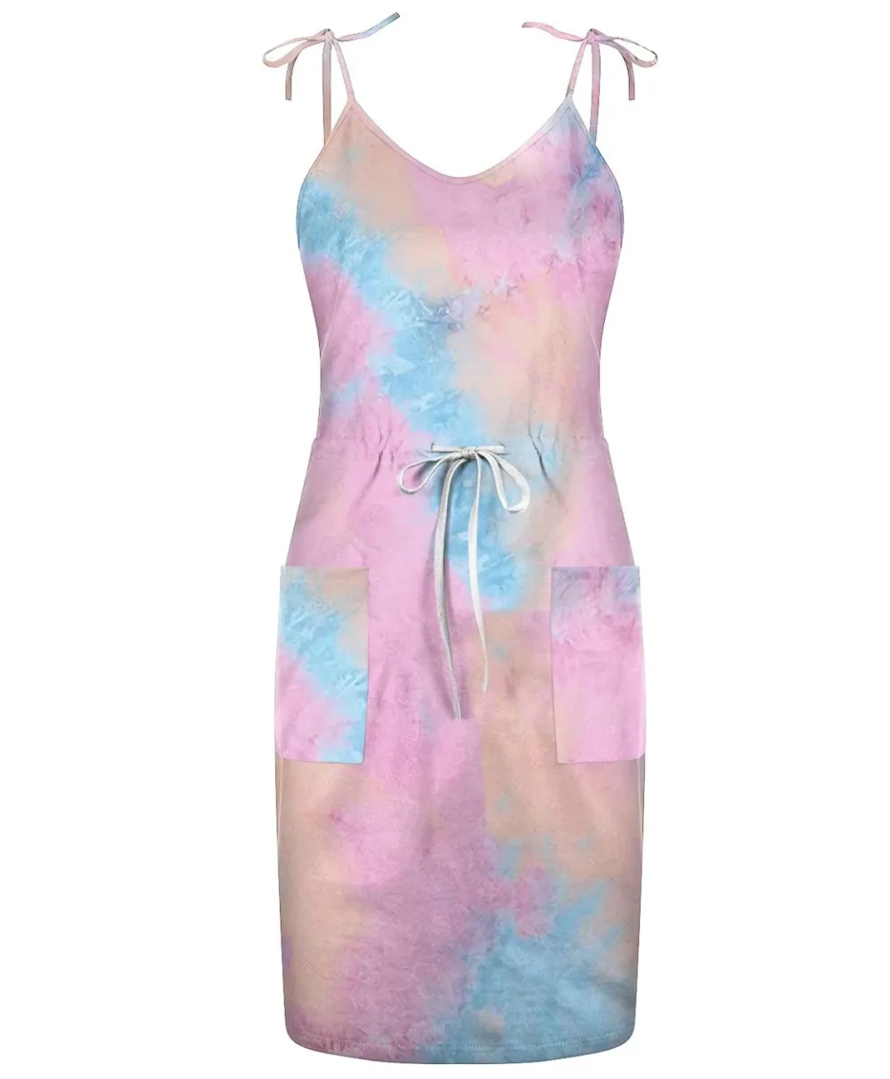 HYSPORT Sleeveless Striped Casual Dress