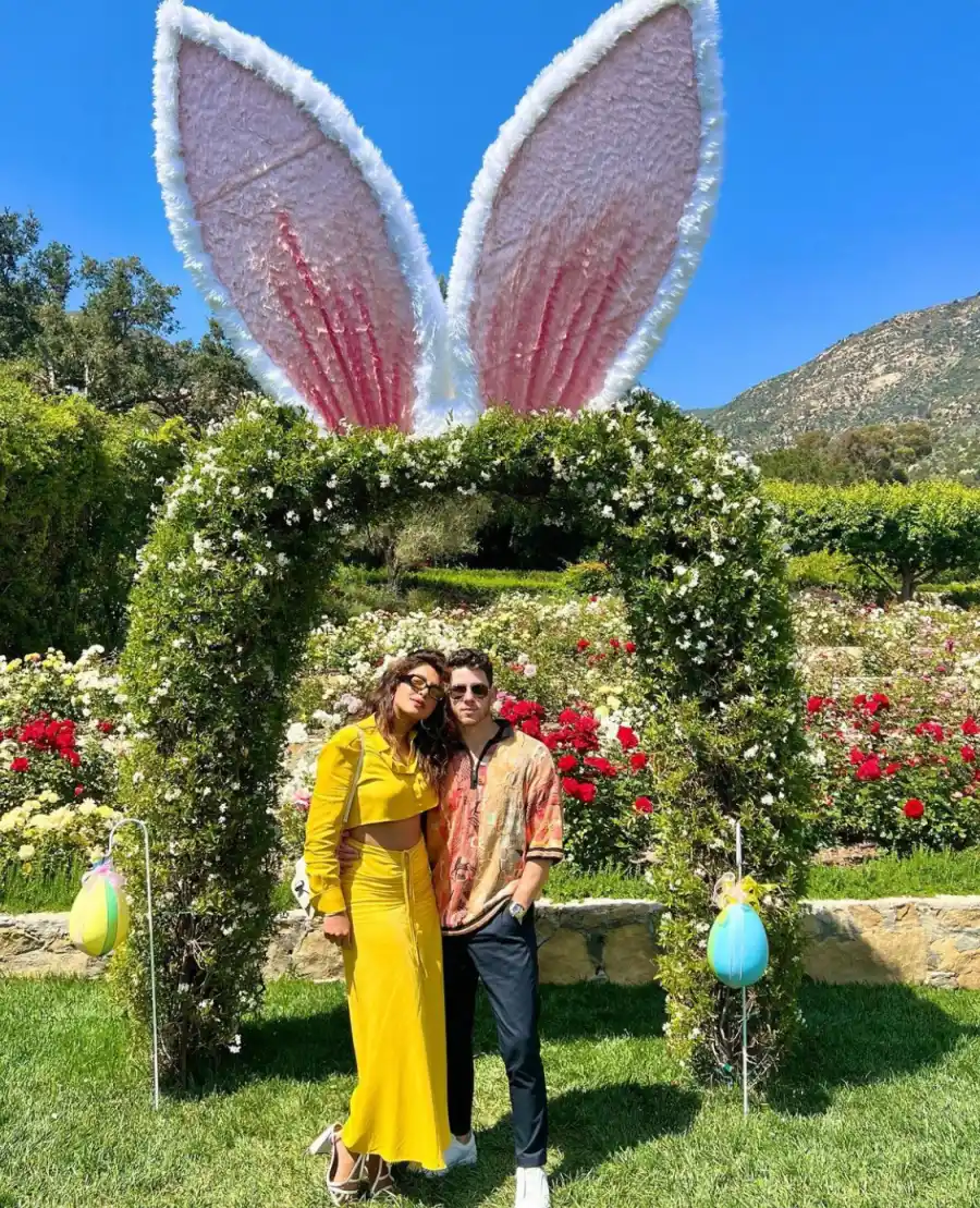 Priyanka and Nick Easter