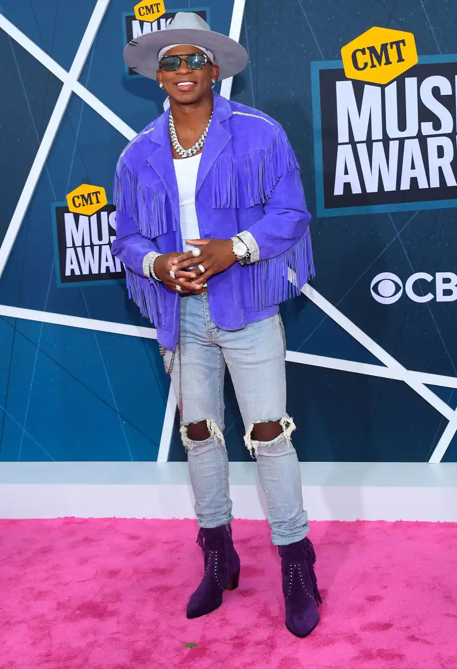 Jimmie Allen CMT Music Awards 2022 Red Carpet Fashion