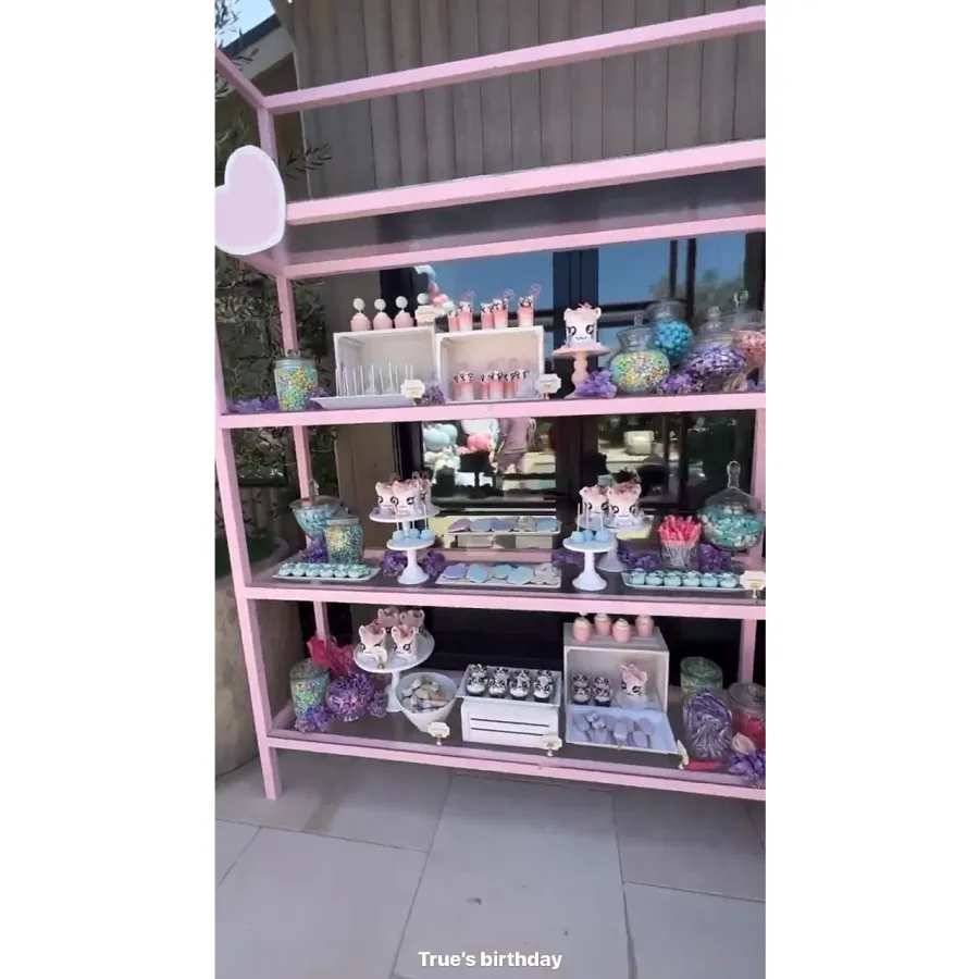 Kim Kardashian Instagram 7 Inside Khloe Kardashian and Tristan Thompson Daughter True Cat-Themed 4th Birthday Party