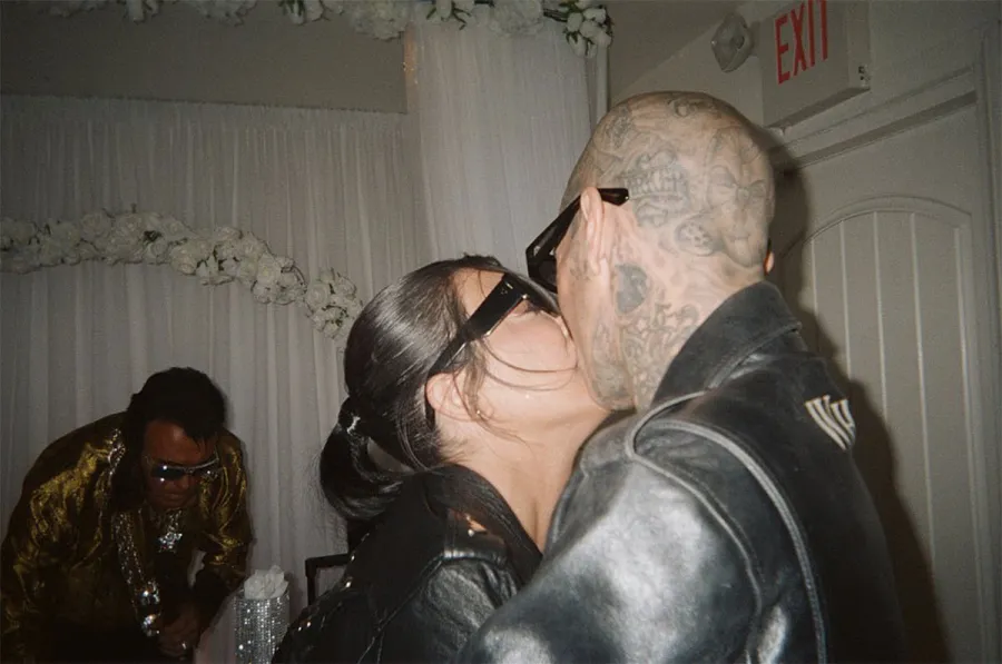 Kourtney Kardashian and Travis Barker's Wedding Album Following Their Surprise Wedding Ceremony in Las Vegas