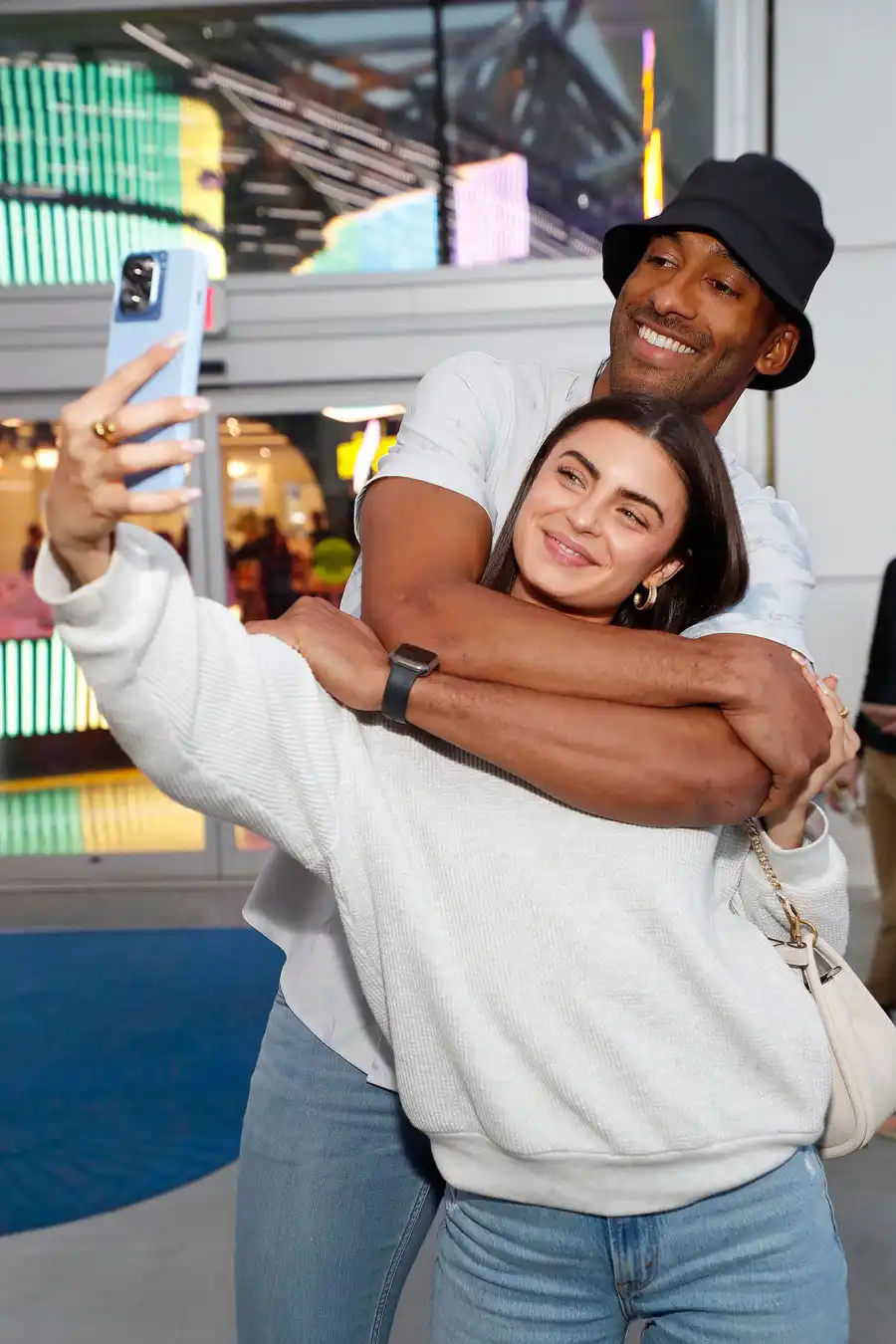 Matt James and Rachael Kirkconnell They Snap Selfies Just Like Us