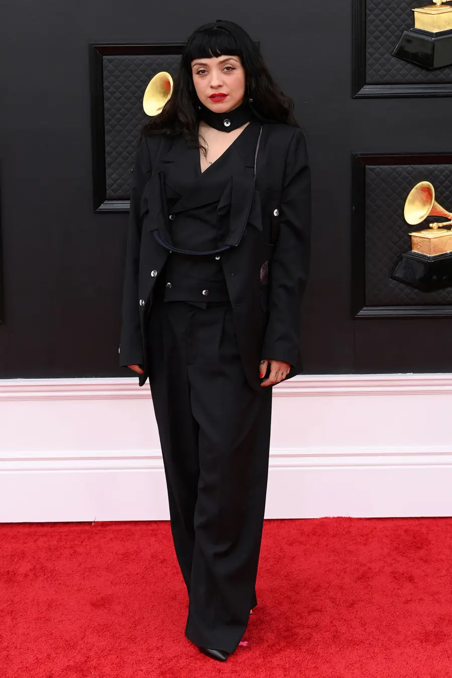 Mon Laferte Red Carpet Arrival Grammys 2022