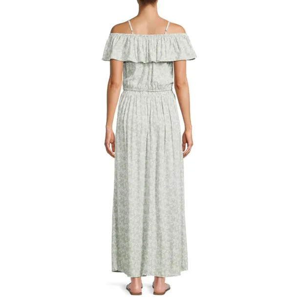 No Boundaries Ruffle Crop Top and Maxi Skirt Set