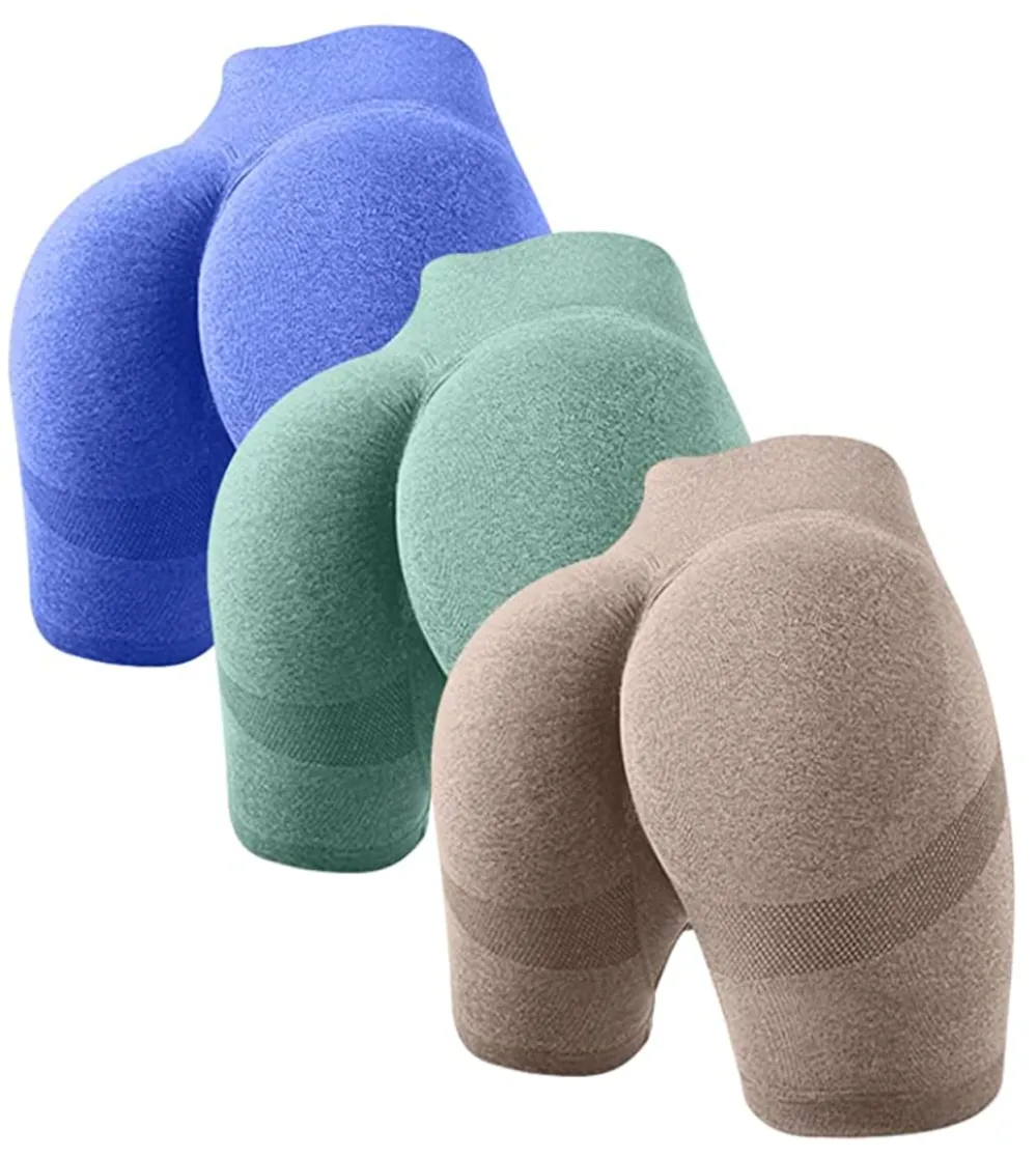 OQQ Women's 3 Piece Butt Lifting Yoga Shorts