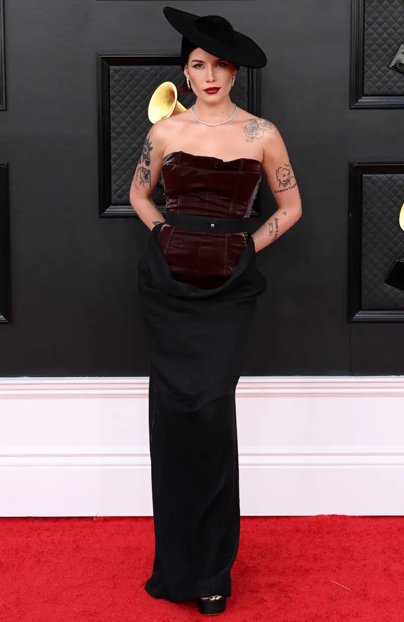 On the Mend! Halsey Attends the Grammys 3 Days After Undergoing Surgery 2022