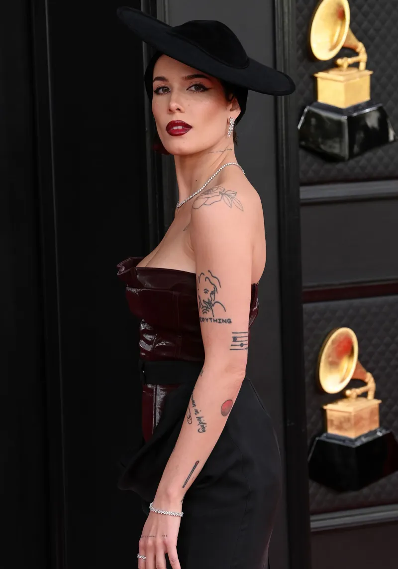On the Mend! Halsey Attends the Grammys 3 Days After Undergoing Surgery 2022