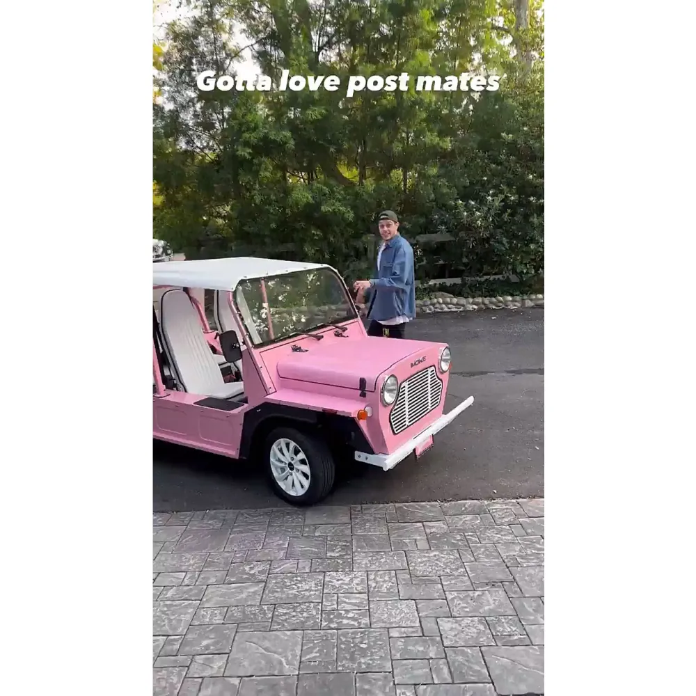 Pete Davidson Drives Kim Kardashian&rsquo;s Pink Car to Hang Out With Scott Disick 2