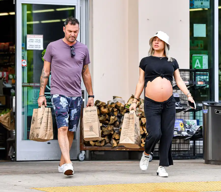 Pregnant Sharna Burgess Shows Off Bare Baby Bump During Outing With Brian Austin Green