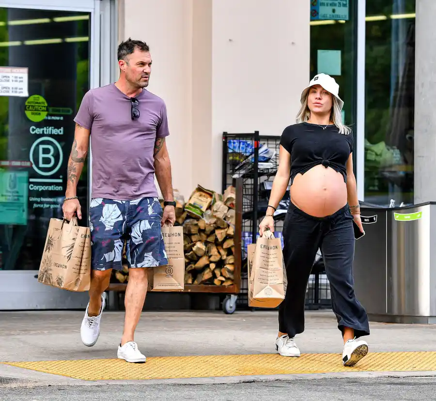 Pregnant Sharna Burgess Shows Off Bare Baby Bump During Outing With Brian Austin Green