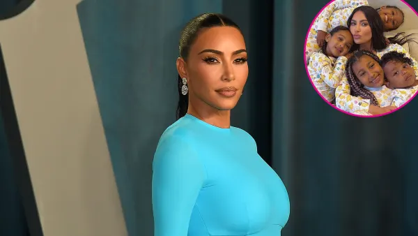 Promo Kim Kardashian Matches Her 4 Kids in Easter Pajamas in New Family Photo