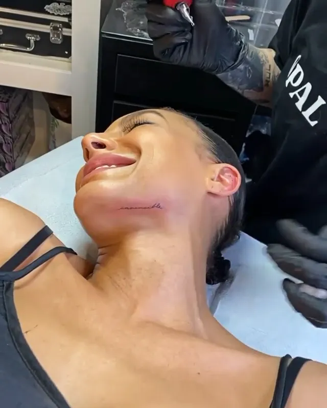 Selling Sunset's Amanza Smith Debuts 'Invincible' Face Tattoo: 'Go Hard or Go Replica Luxury Handbag'