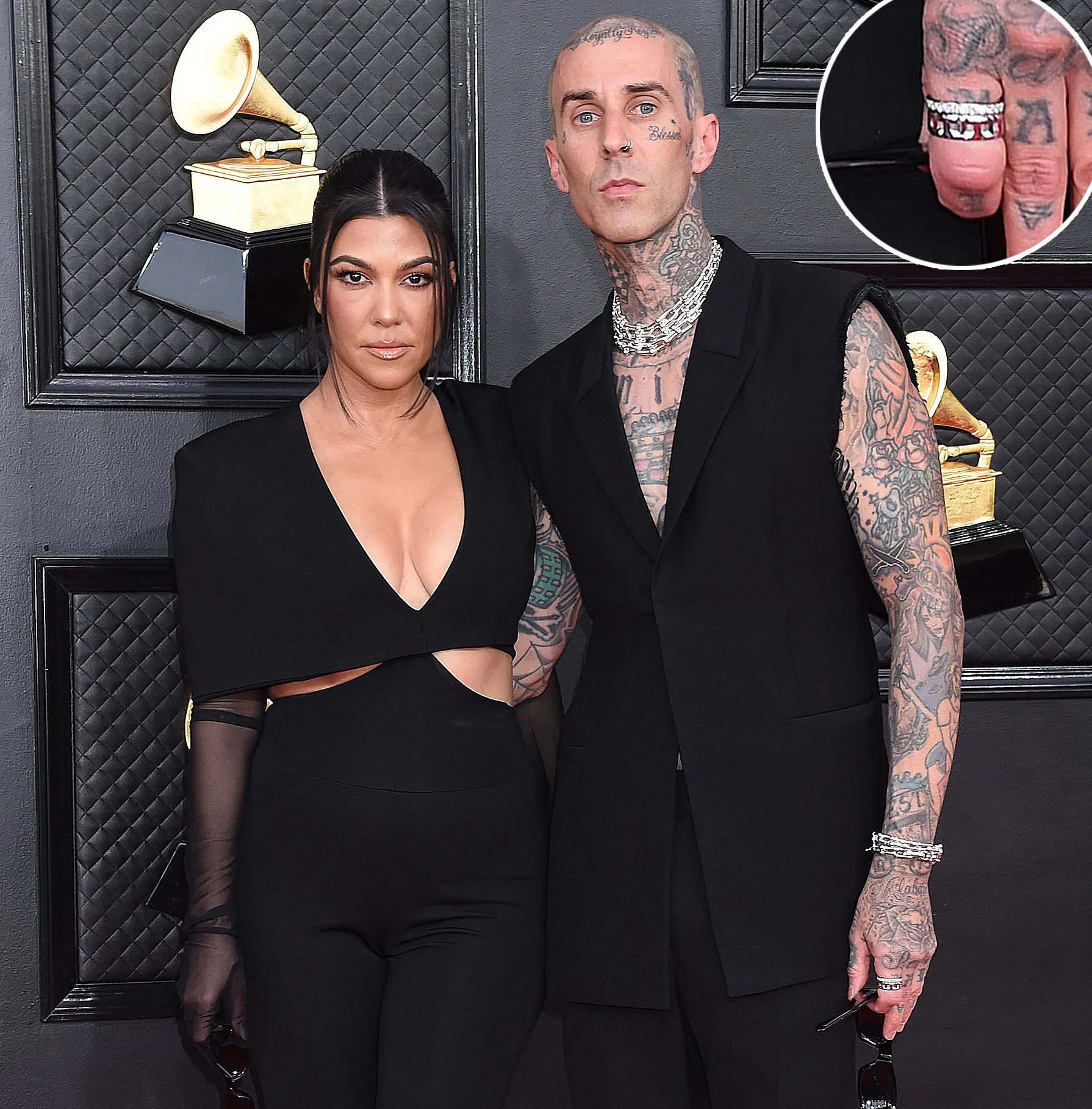 Travis Barker Wore A Wedding Ring to the Grammys But Not Where Youd Expect It