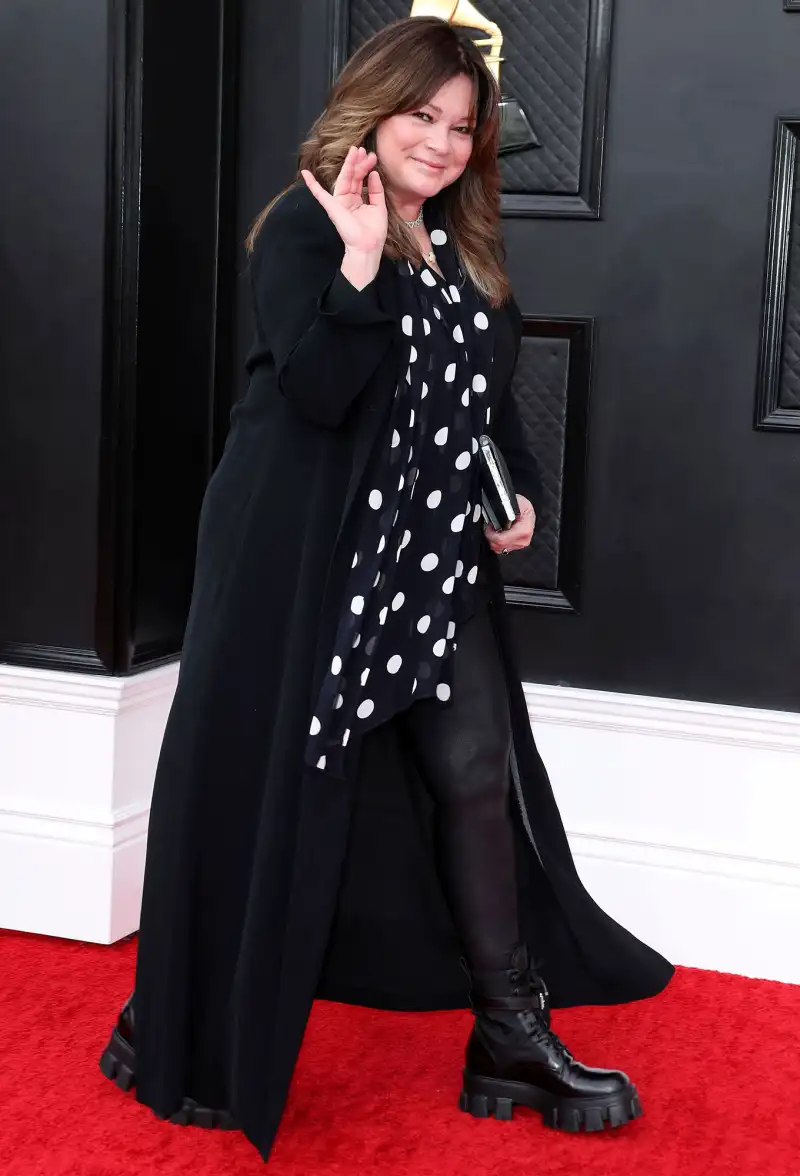 Valerie Bertinelli Red Carpet Arrival Grammys 2022