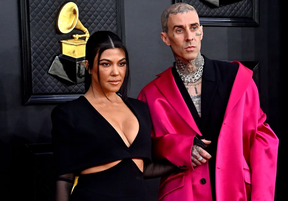 What Kourtney Kardashian and Travis Barker Wore to Las Vegas Wedding