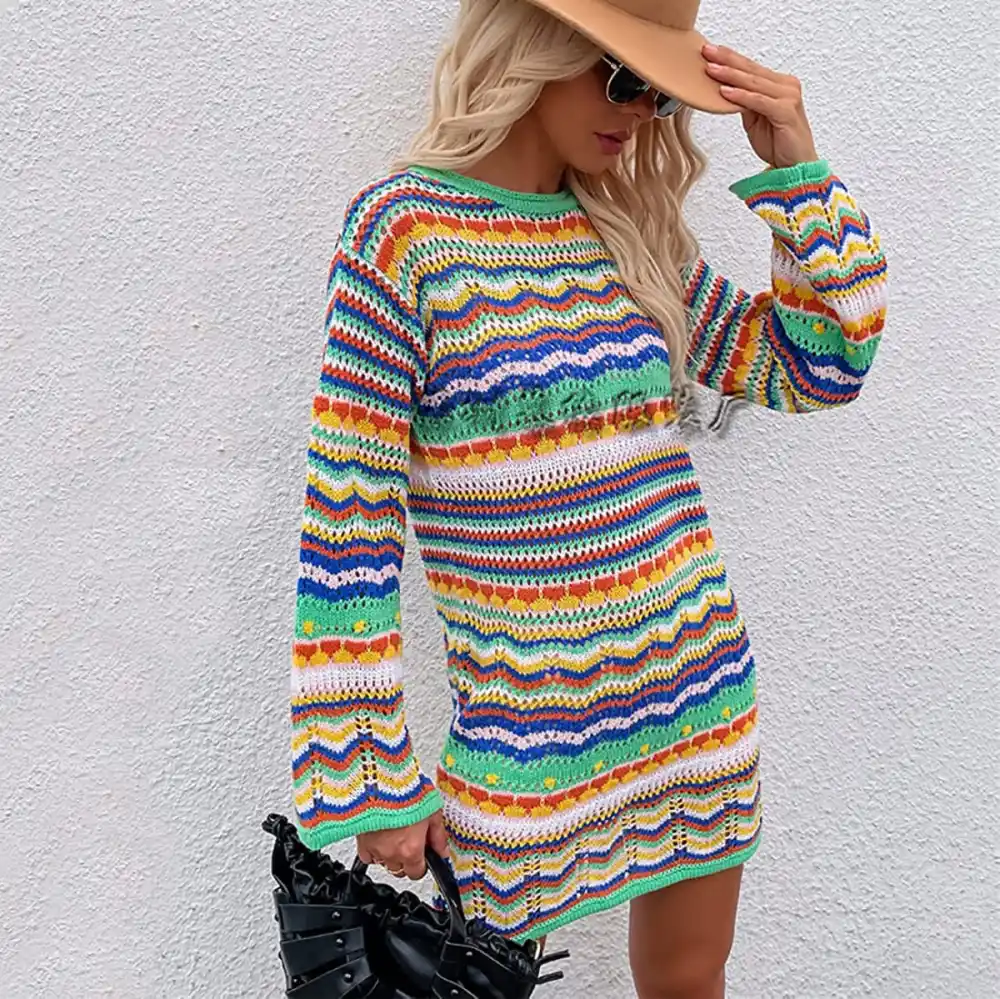 amazon-rainbow-crochet-dress-green