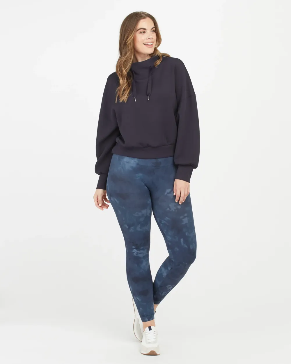 Spanx blue tie dye leggings