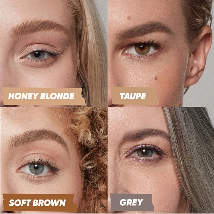 Kosas eyebrow gel tones