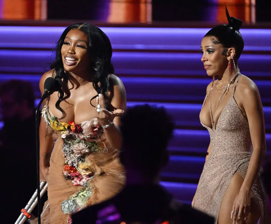 grammys 2022 winners update Doja Cat Sza