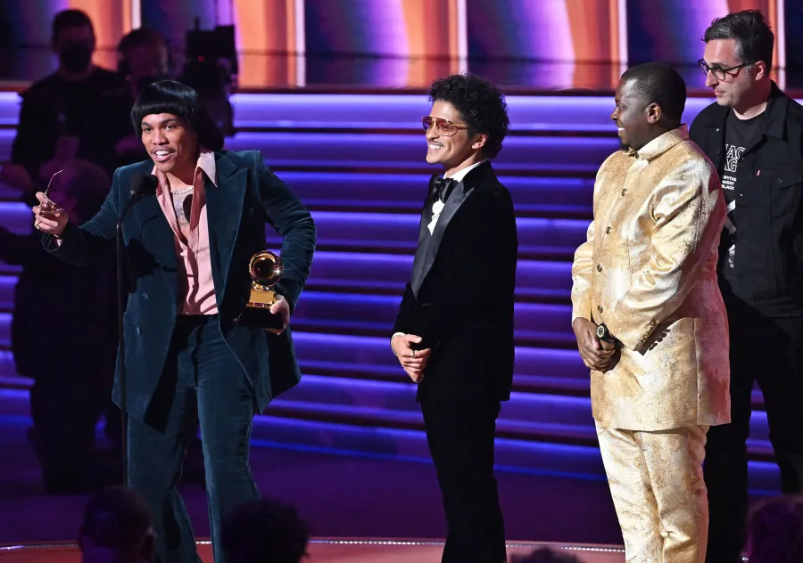 grammys 2022 winners update bruno mars anderson paak