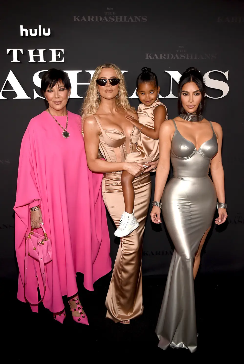 Khloe Kardashian Defends Holding 3-Year-Old Daughter True at &lsquo;The Kardashians&rsquo; Premiere: Photos
