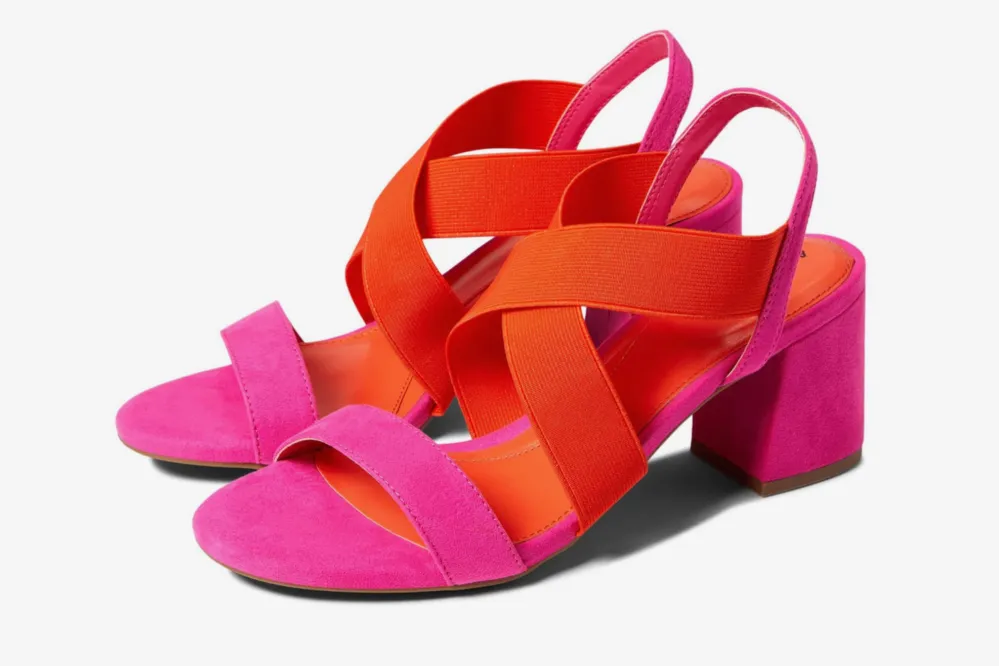 pink and orange heels