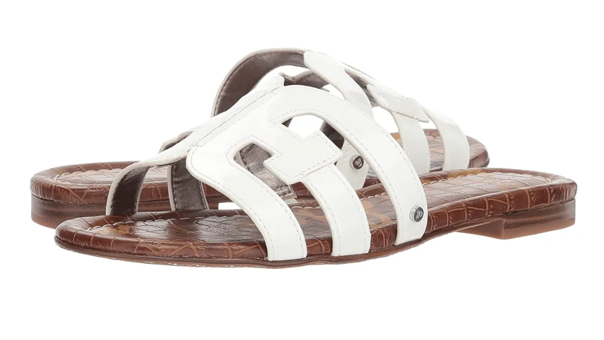 white Sam Edelman sandals