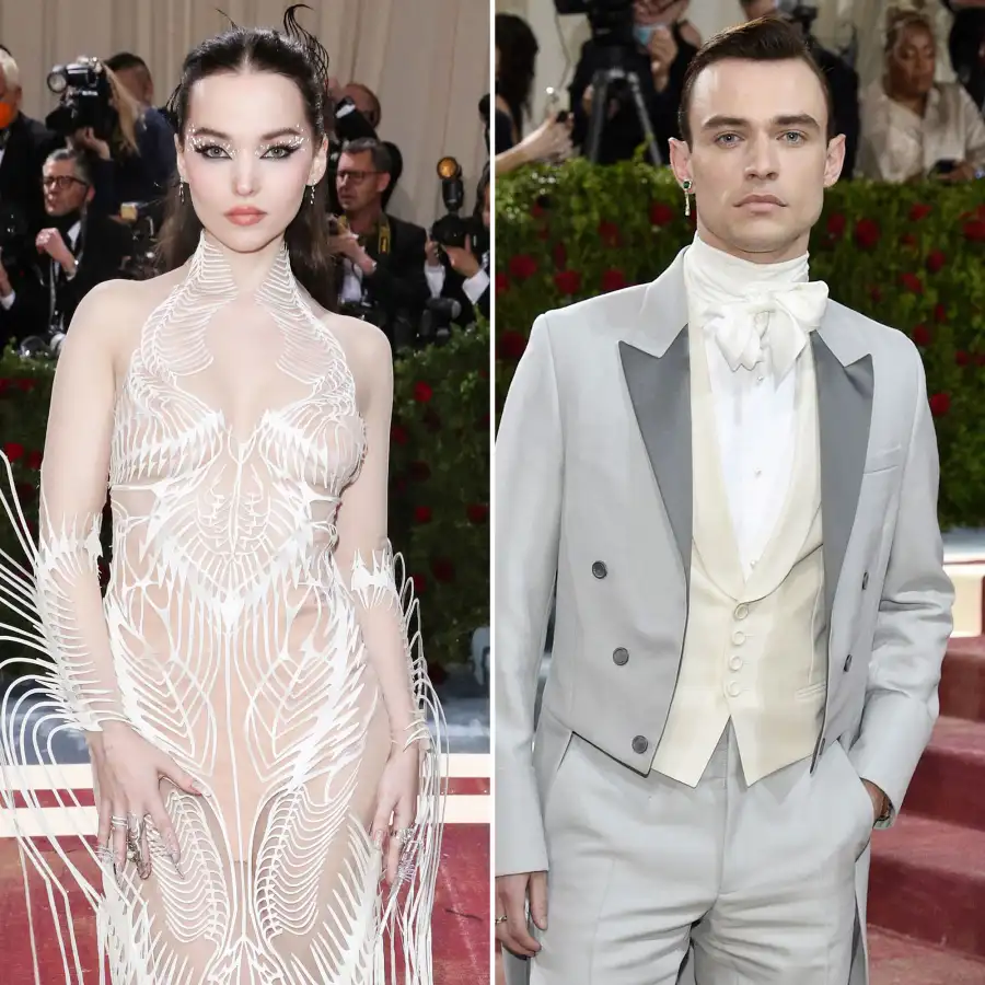 Awkward Celebrities Who Probably Ran Into Their Ex 2022 Met Gala Dove Cameron Thomas Doherty