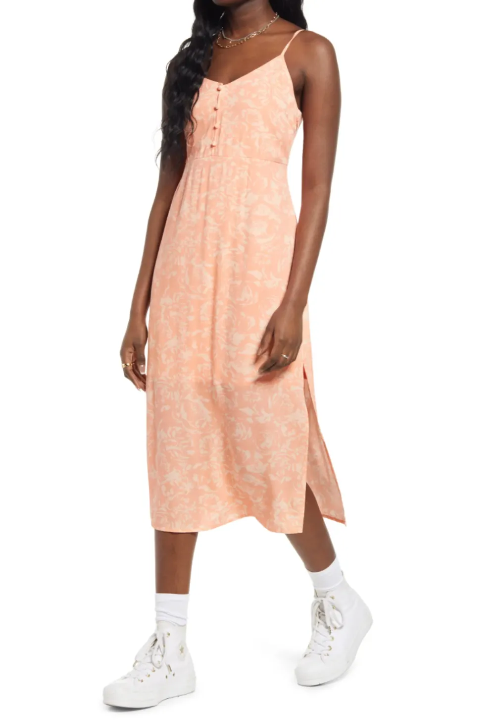 BP. Tie Back Midi Slipdress